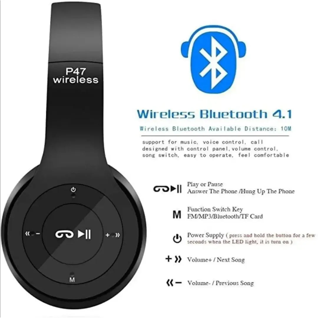P47 Smart Wireless Headphones