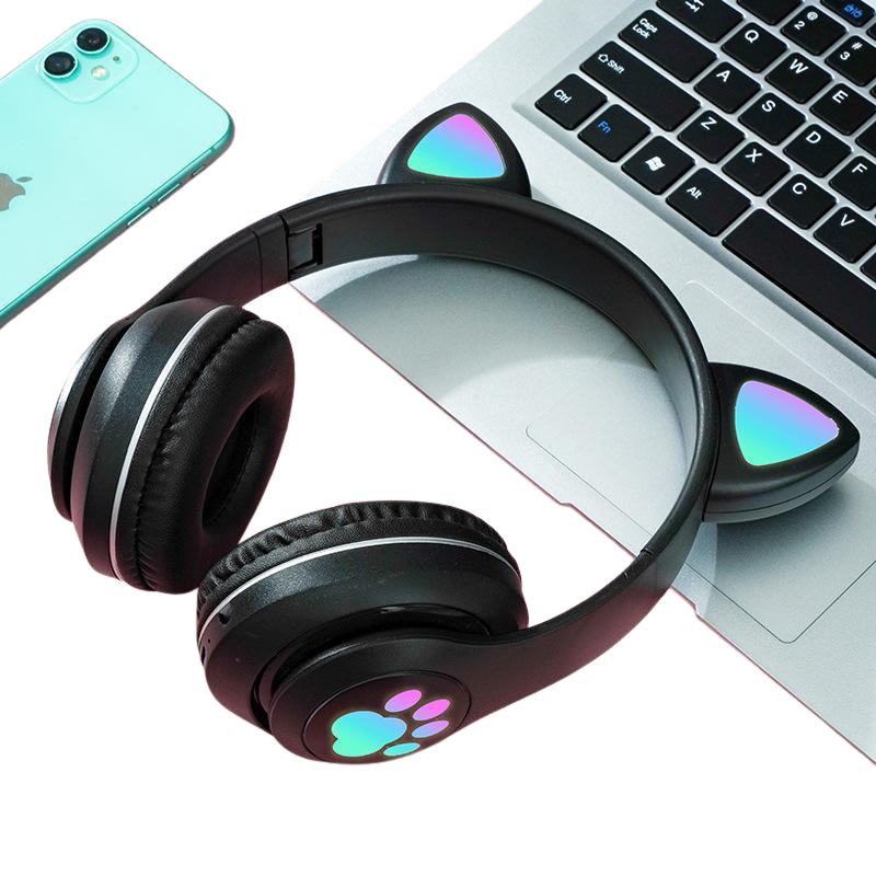 Black Fast Charge Wireless Headphones